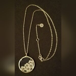 Catherine Weitzman Bridal Wreath May Floral Pendant Necklace-18KT/Sterling-New!!